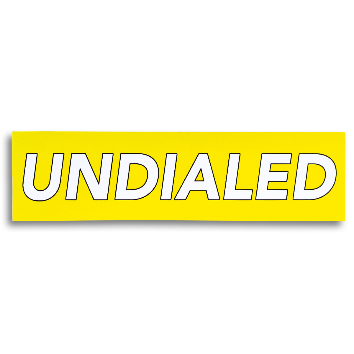 Undialed Boxed Sticker
