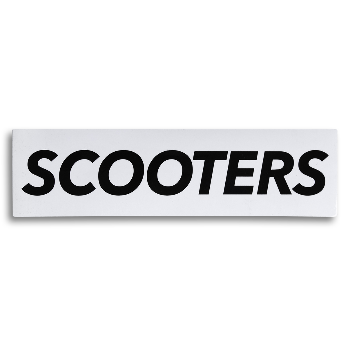 Undialed Scooters Sticker - White and Black