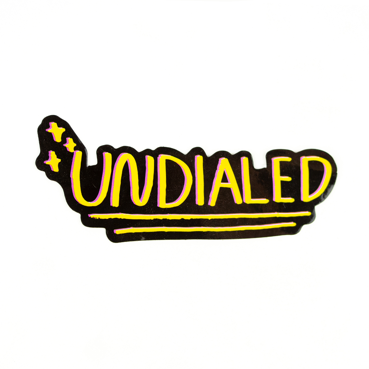 Undialed Sparkle Sticker