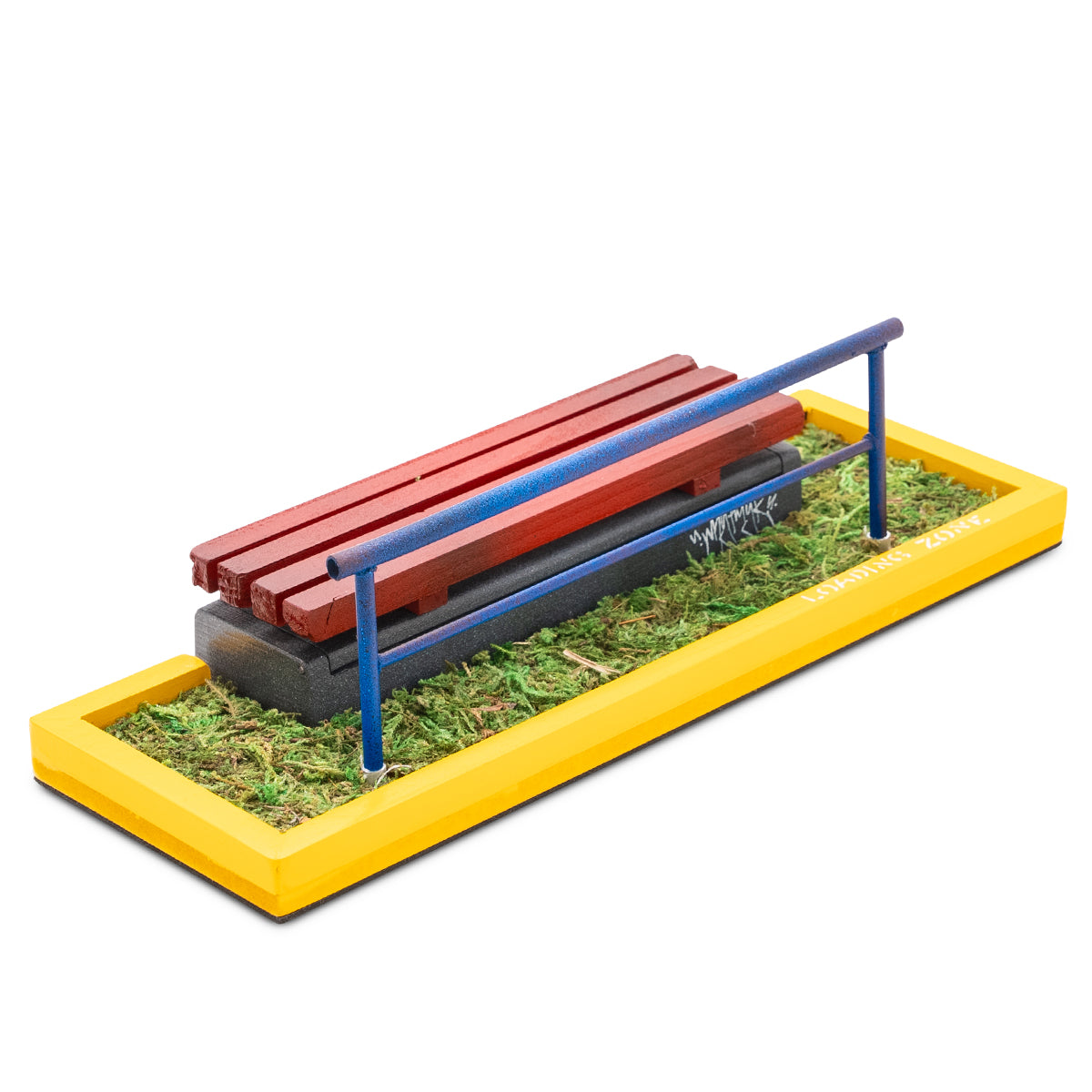 Bench And Ramp WhytMykConcrete Fingerboard Ramp - Bench Spot with Rail – The Vault Pro ...