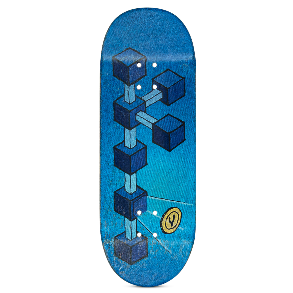 Yellowood Fingerboard Deck - Blockchain – The Vault Pro Scooters