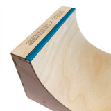 Teak Tuning x Session Fingerboard Ramp - Two Face Half Pipe w/ Acrylic Coping