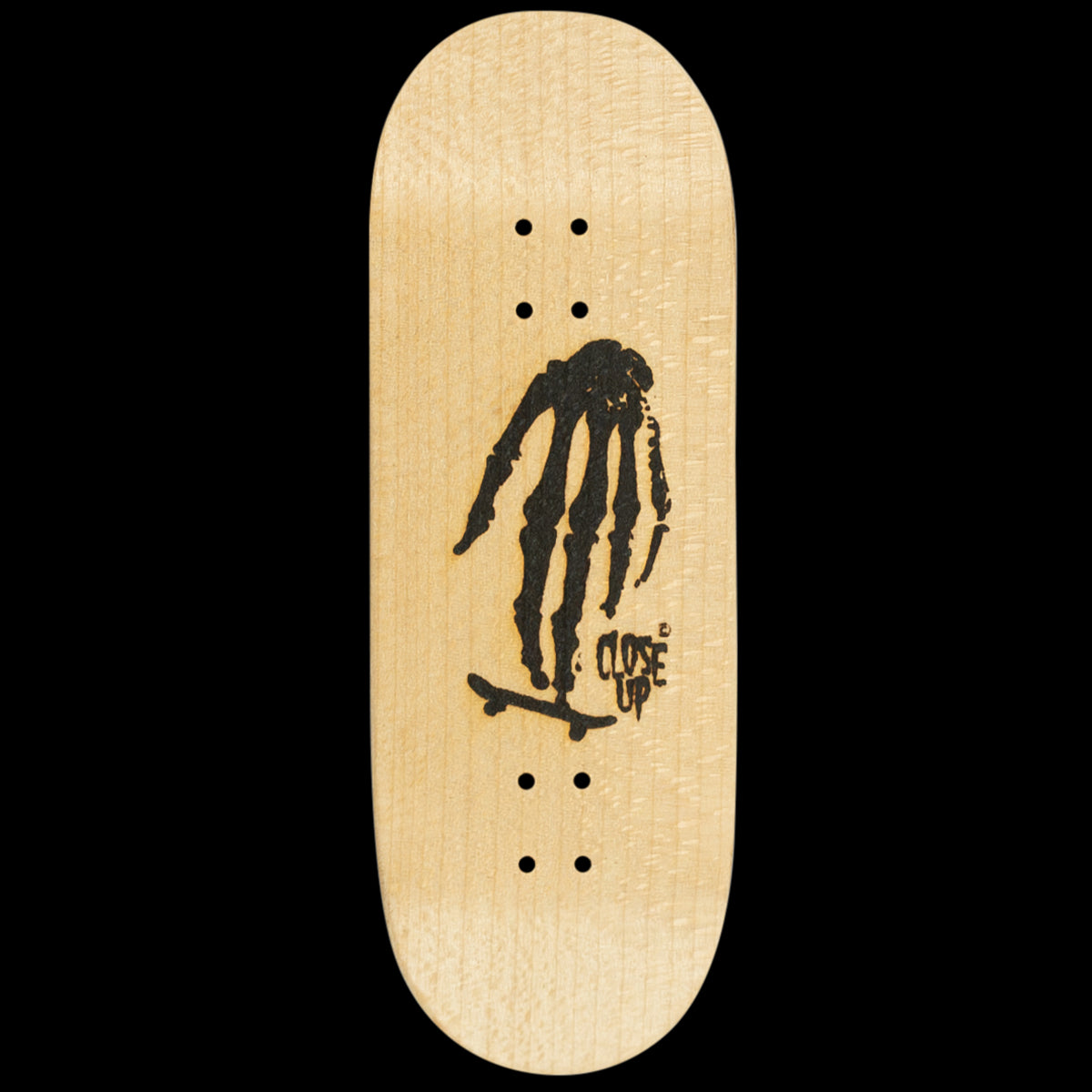 Close Up Fingerboard Deck - Skull Hand