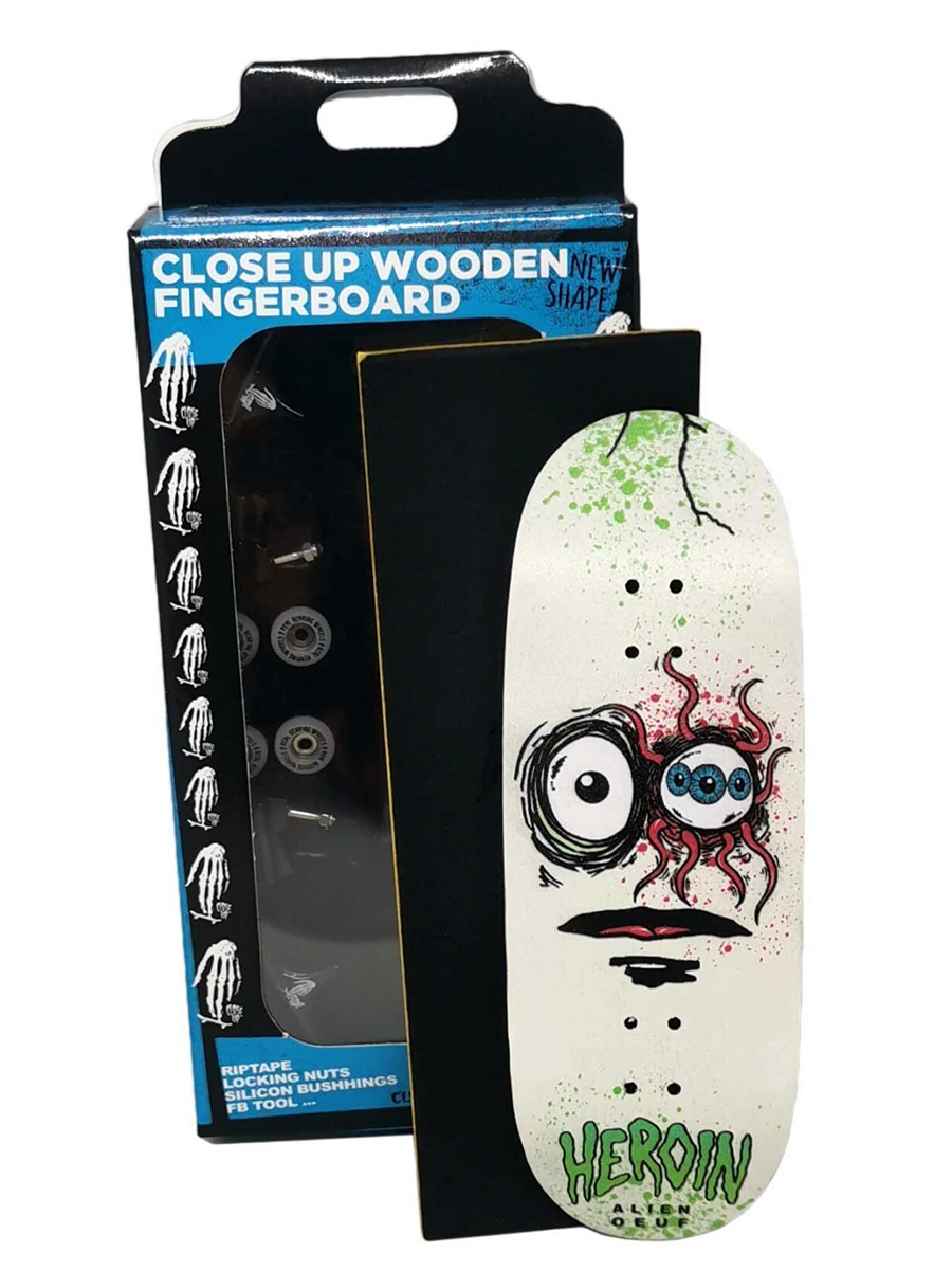 Close Up x Heroin Skateboards Fingerboard Complete - Space Egg
