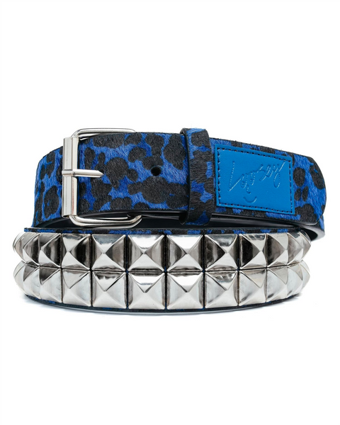 Loosey Blue Studded Cheetah Belt – The Vault Pro Scooters display picture 2