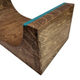 Teak Tuning x Session Fingerboard Ramp - Two Face Half Pipe w/ Acrylic Coping