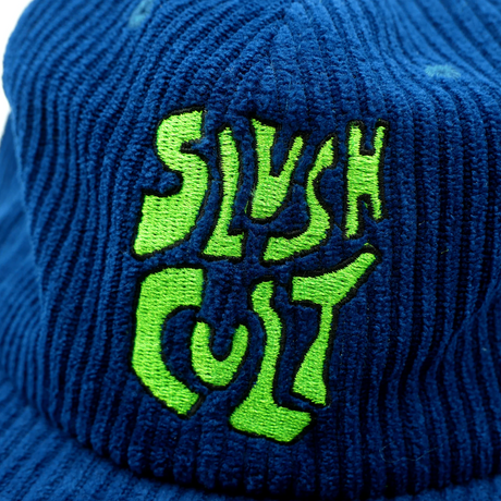 Slushcult Corduroy 6 Panel Hat - Stacked Logo