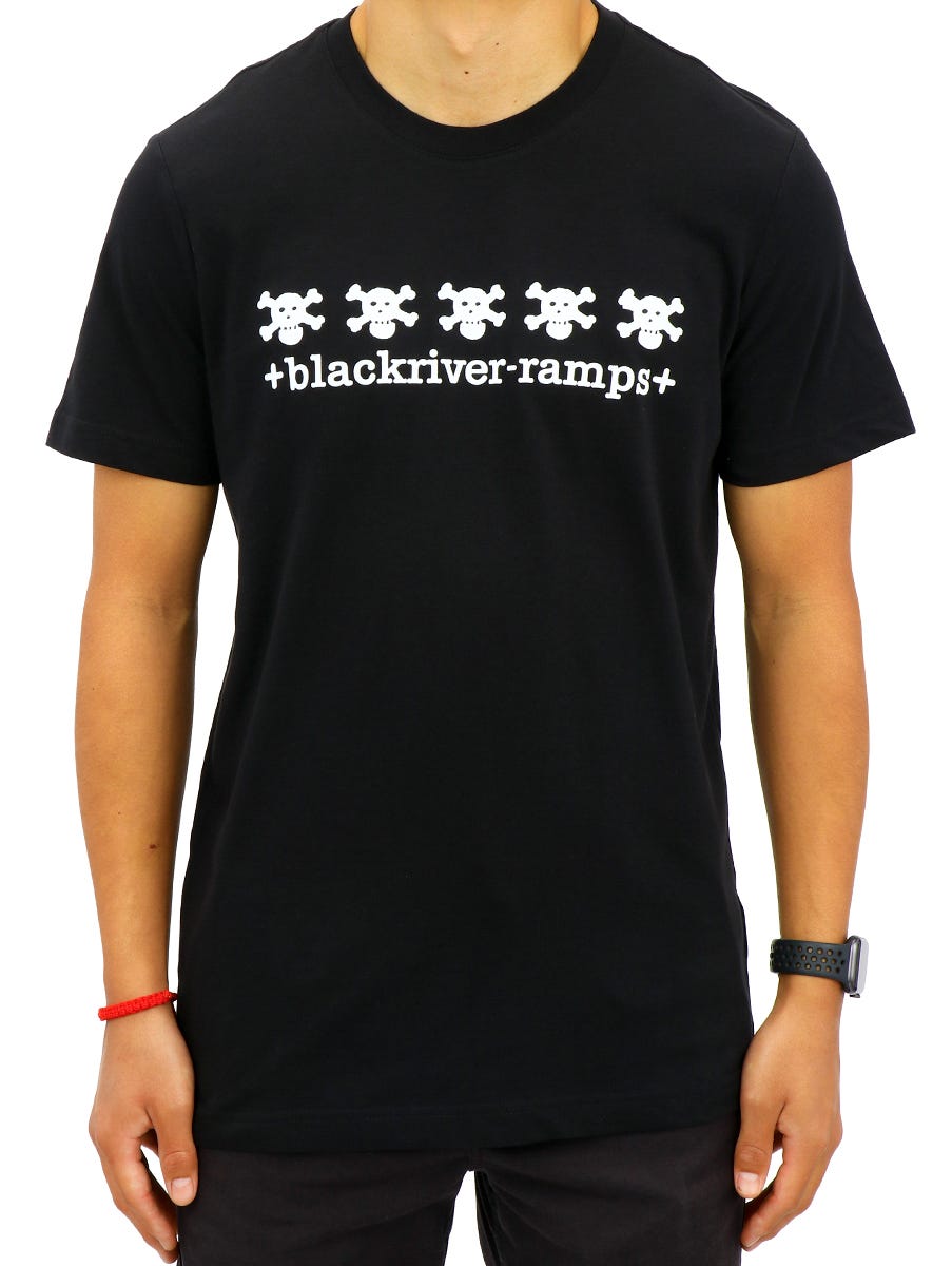 Camiseta orgánica Blackriver 5 calaveras