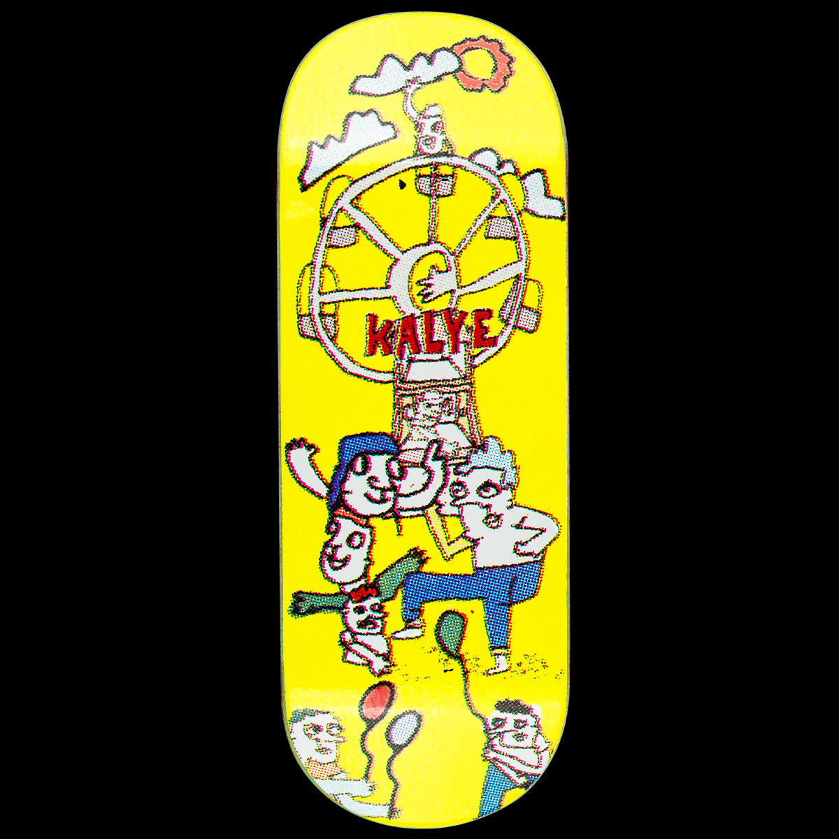 Kalye Fingerboard Deck - Cowply x Kalye Clear