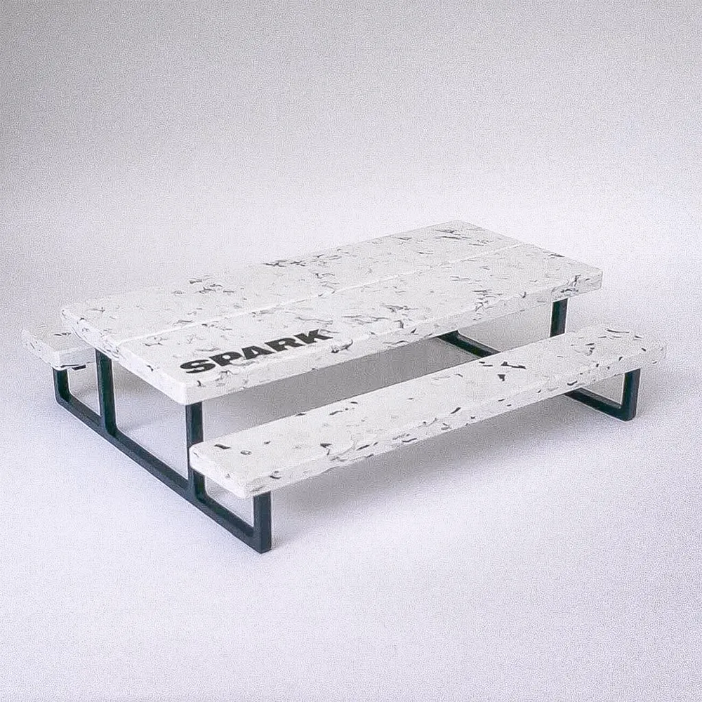 Spark Recycled Fingerboard Ramp - Picnic Table