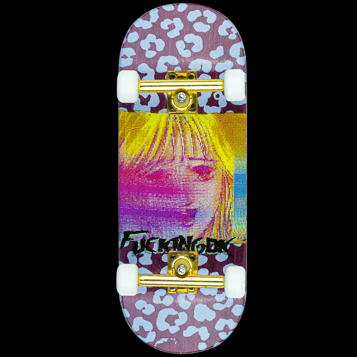 DK Fingerboard Complete w/Urethane Wheels - F@ckingDK Fading Flowers