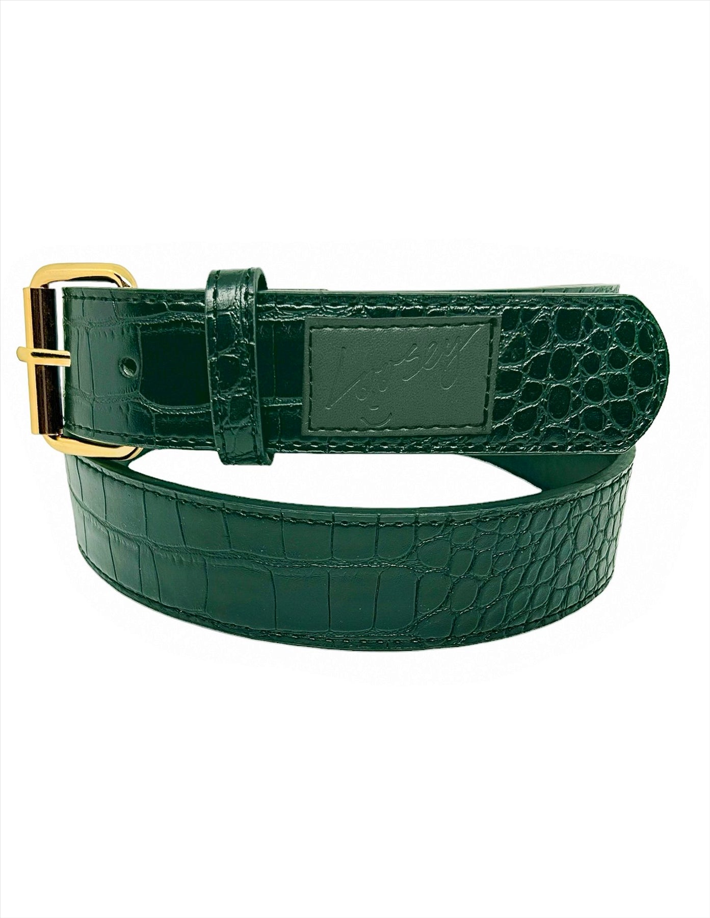 Loosey Green Croc Skin Belt