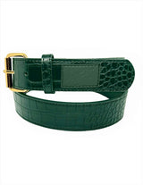 Loosey Green Croc Skin Belt