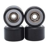 FlatFace Fingerboard Dual Bearing Dual Durometer V1 Wheels - White/Black