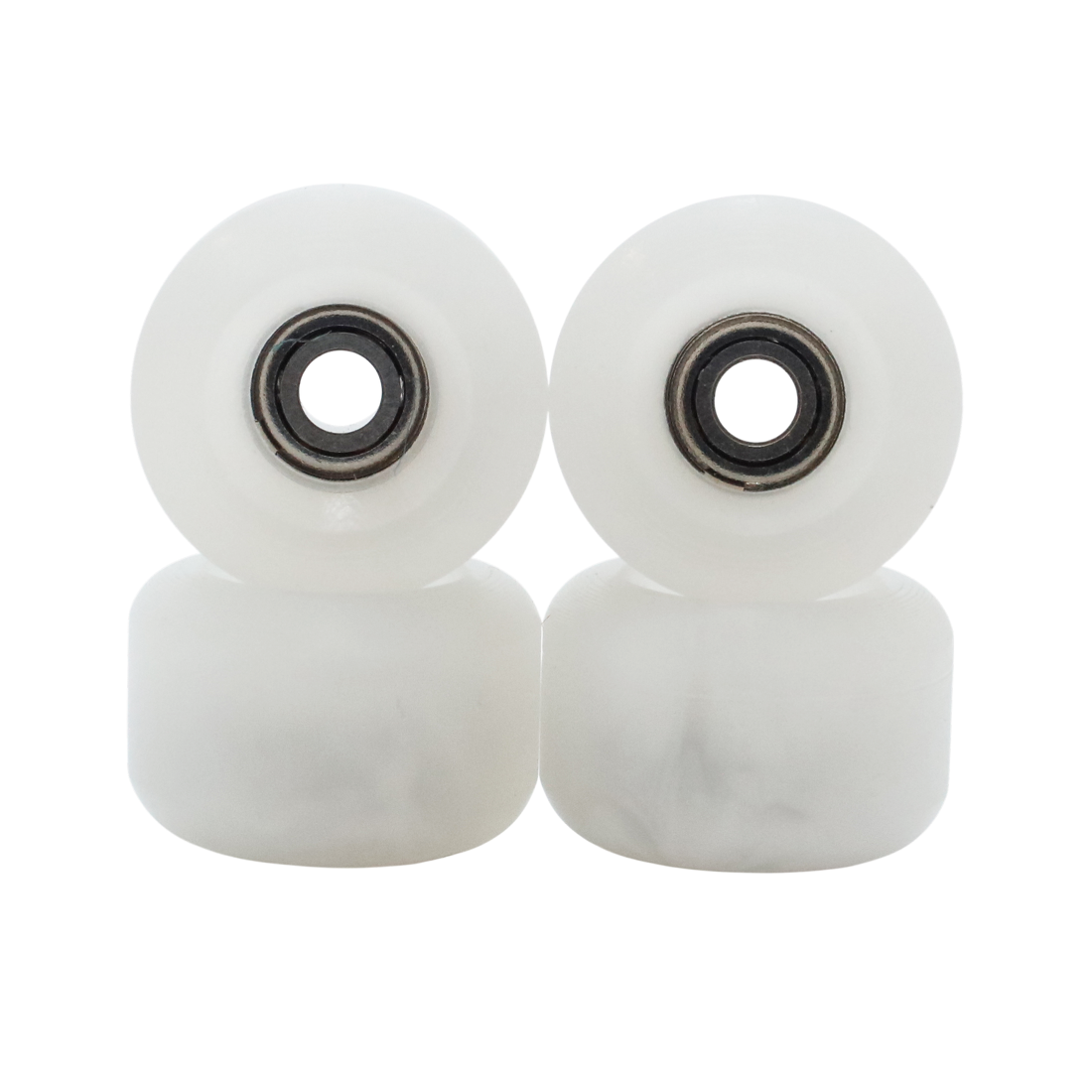 Blistered x FlatFace G4 Urethane Fingerboard Wheels - Pearl Marble Sunshift into Purple Gentle Glow