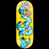 Chems Fingerboard Deck - Yellow Keep Pushing