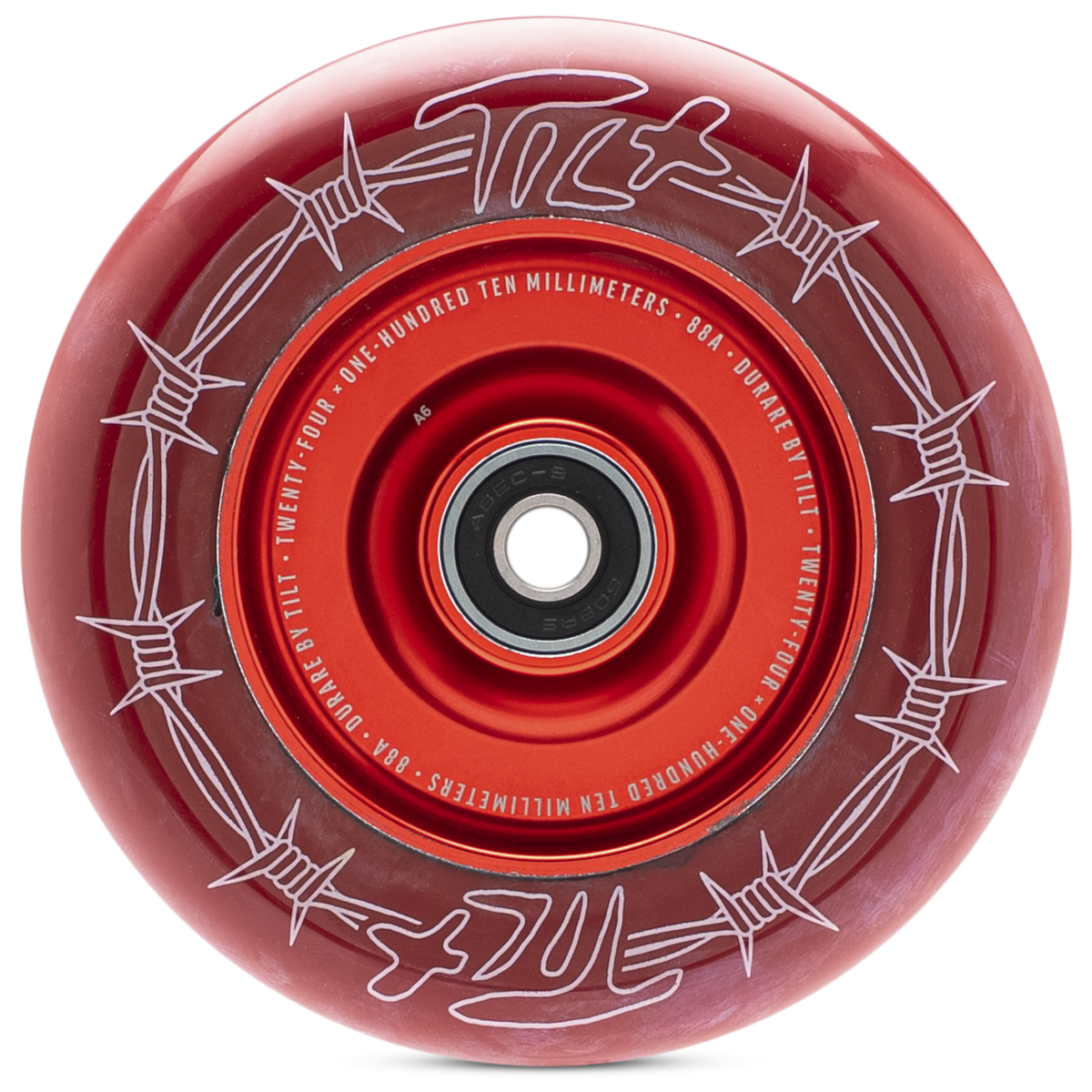 リール DRT Varial Wheel - Red (Extremely Rare) TiLT Durare Selects Barbed Wheels - 110mm – The Vault Pro Scooters