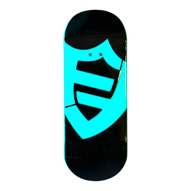 FlatFace x Duck Decks D-16 Polycabonate Fingerboard Deck - FF Logo Clear/Black