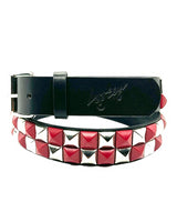 Loosey Red Checkered Stud Belt