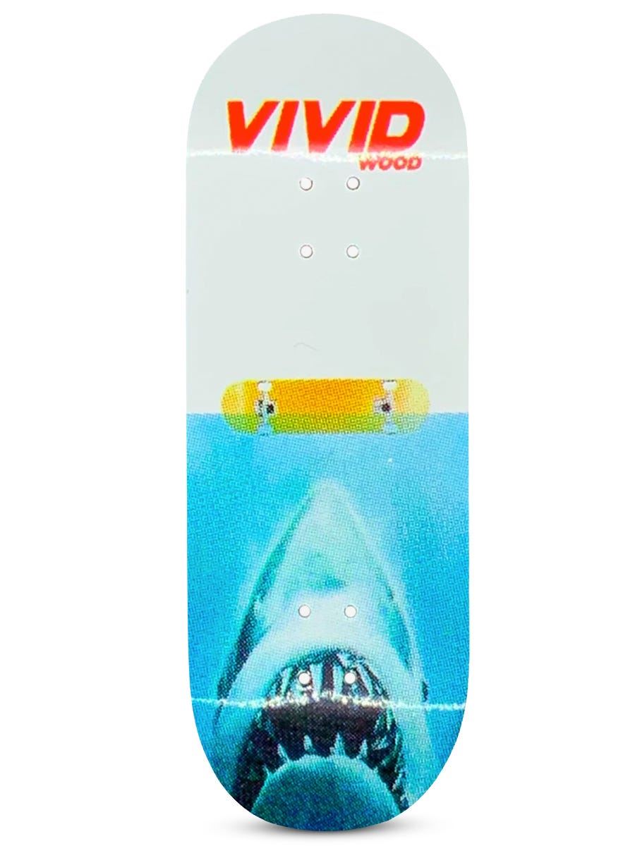 VividWood Fingerboard Deck - Jaws – The Vault Pro Scooters