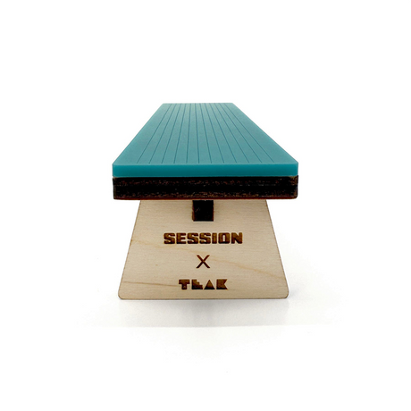 Teak Tuning Fingerboard Ramp - The Bench w/ Acrylic Surface
