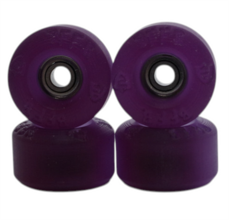 Blistered FF V3 72D Ultra Fingerboard Wheels - Clear SunShift into Purple