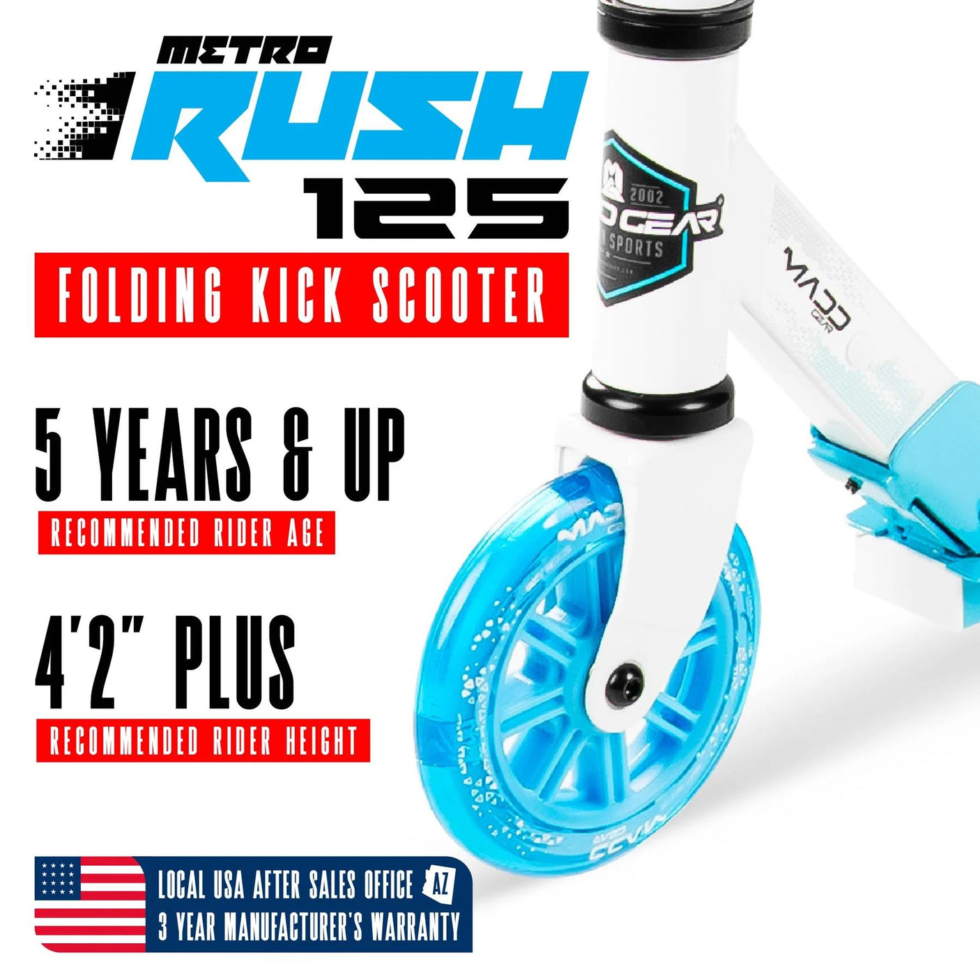 Madd Gear Rush 125 Youth Scooter