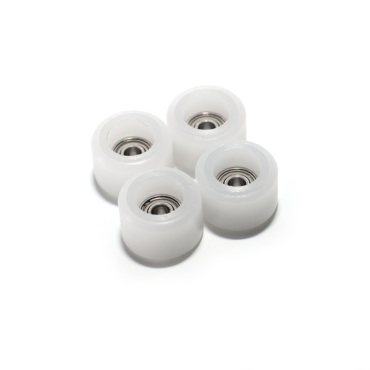 FlatFace Fingerboard Dual Durometer Bearing Wheels - White