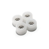 FlatFace Fingerboard Dual Durometer Bearing Wheels - White