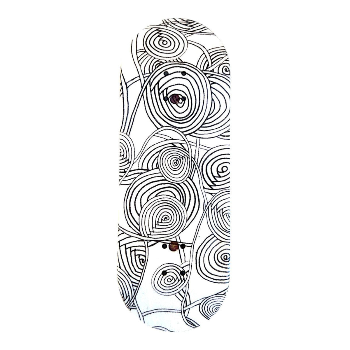 FlatFace G16 Fingerboard Deck - Special Zeph White/Copper Metallic Text
