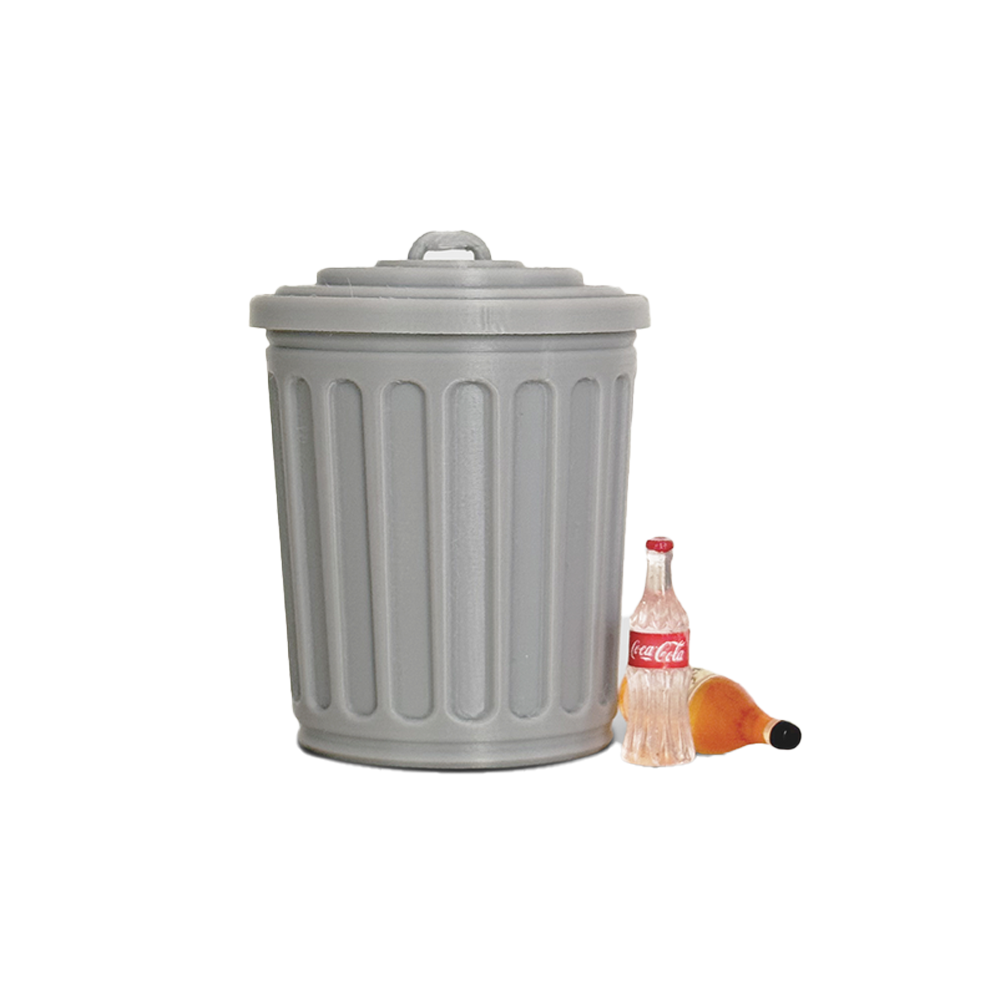 Trash Can Ramp Silent Obstacles Fingerboard Ramp - Trash Can w/ 2 Bottles – The Vault ...
