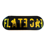 FlatFace G4 Fingerboard Deck - Stencil 2005 Real Wear Gold Metallic