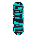 FlatFace x Duck Decks D-16 Polycabonate Fingerboard Deck - Toys Section SE on Turquoise