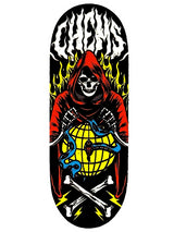 Chems Fingerboard Deck - Red Global Grim