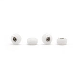 FlatFace Fingerboard G10 Dual Bearing Wheels - White
