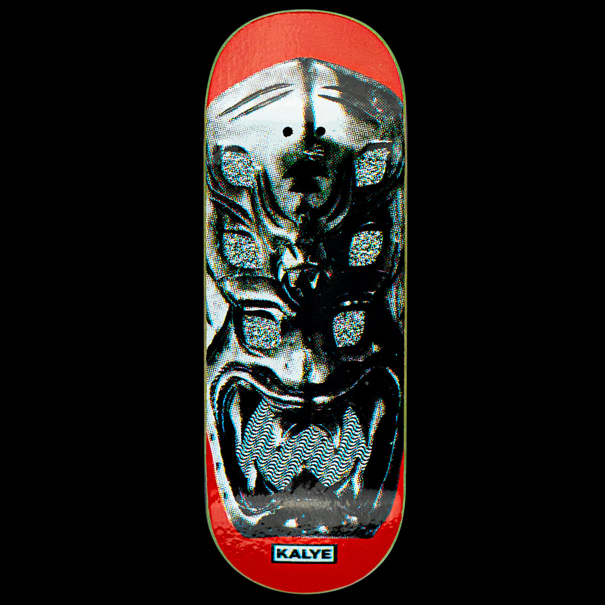 Kalye Fingerboard Deck - Orange Mask