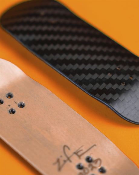 Lifewood Decks Fingerboard Deck - Carbon Fiber Bottom