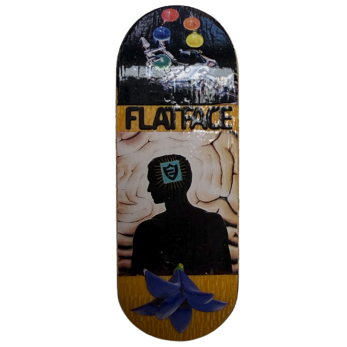 FlatFace x Cowply G15.12 Fingerboard Deck - Computer Time SE