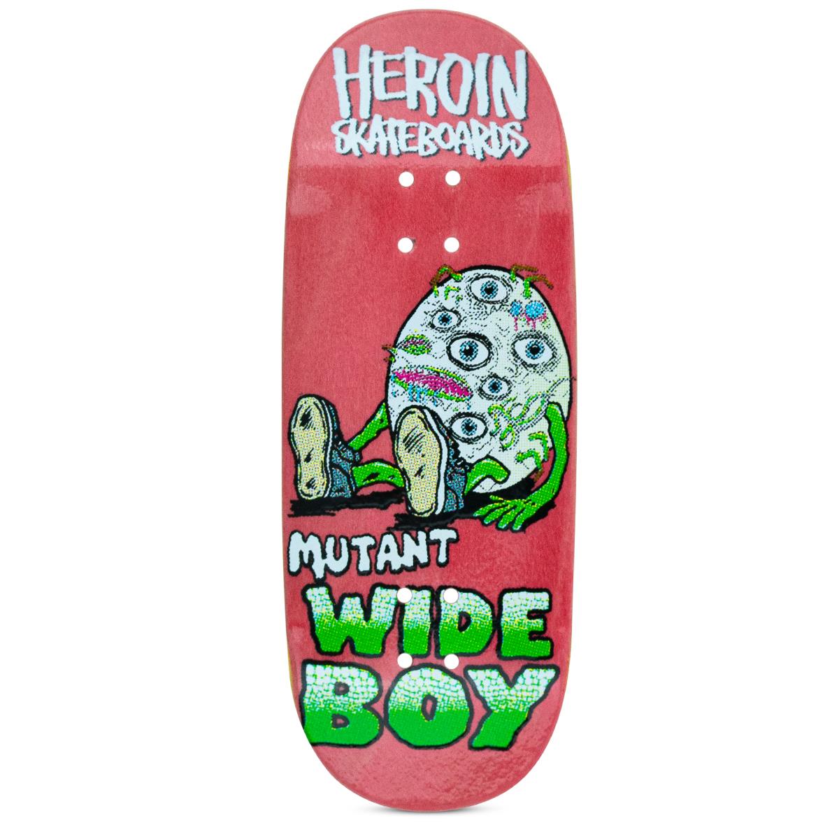 Chems x Heroin Skateboards Fingerboard Deck - Mutant Wide Boy