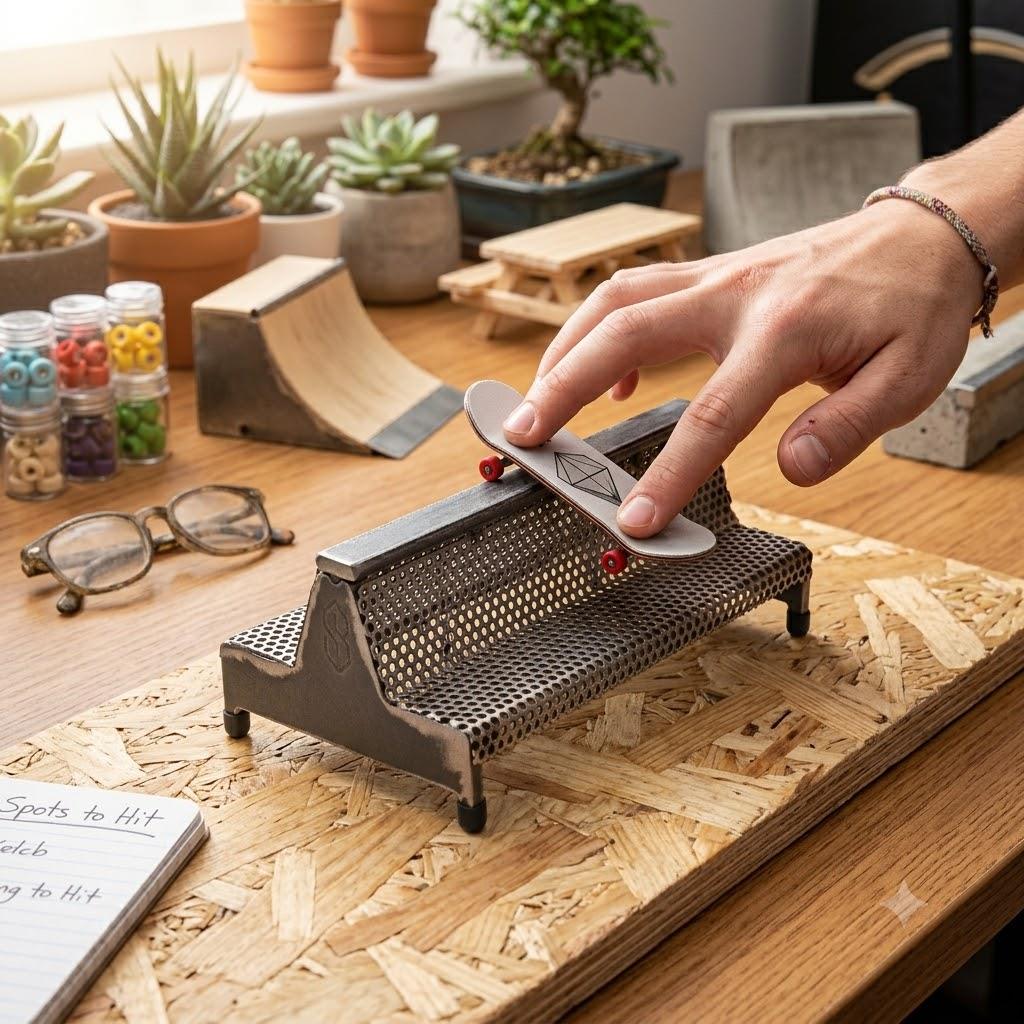 Grind Right Fingerboard Ramp - Spencer Nuzzi Sig Bench