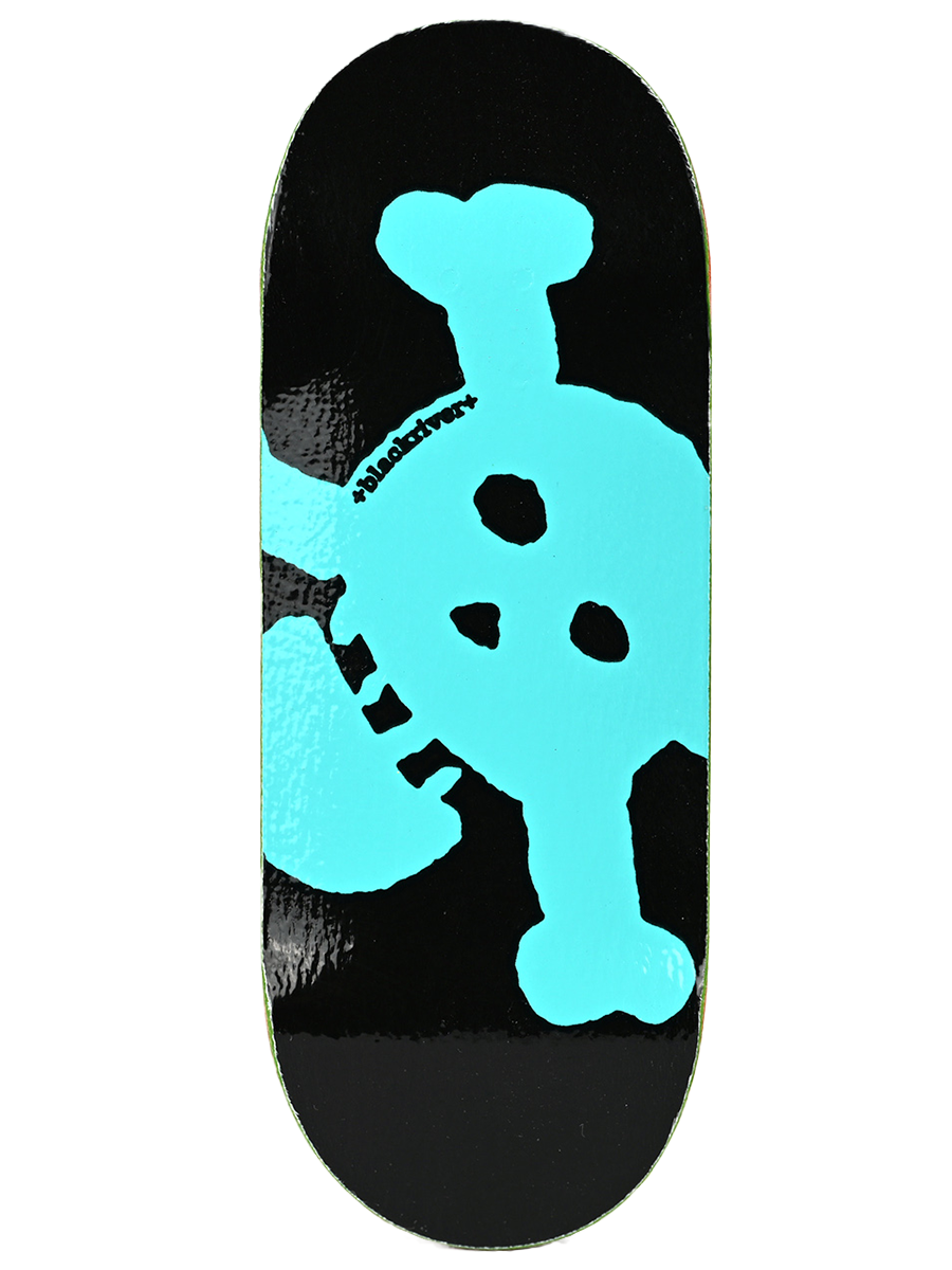 Blackriver Fingerboard Deck - Turquoise New Skull – The Vault Pro Scooters