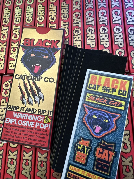 Black Cat Grip Co. OG Fingerboard Grip Tape - 6 Pack