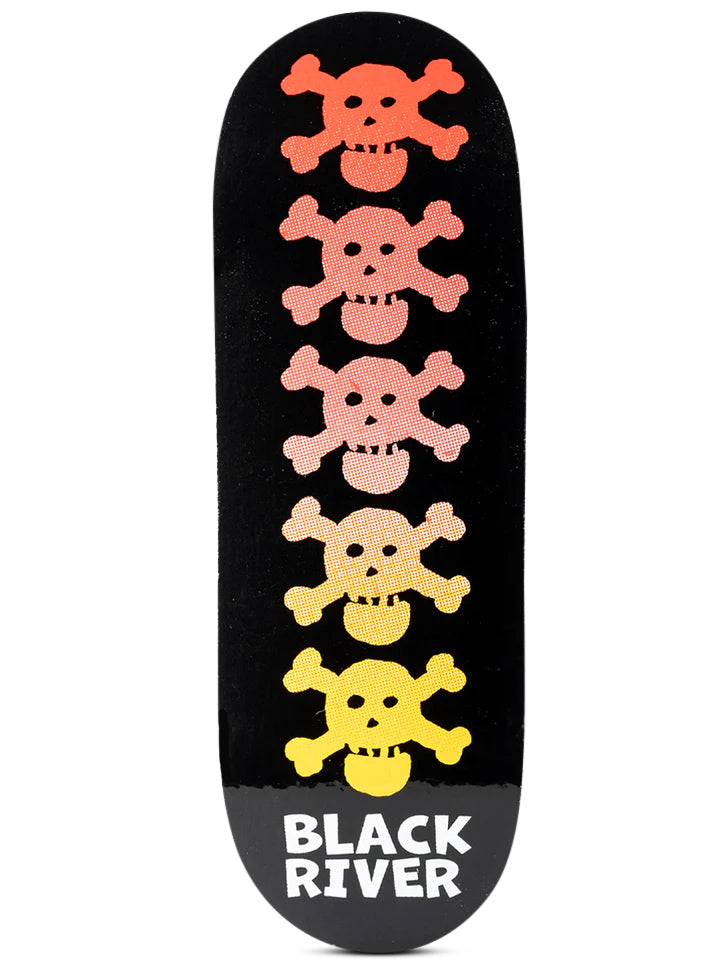 Blackriver Fingerboard Deck - RiverLabel Skulls