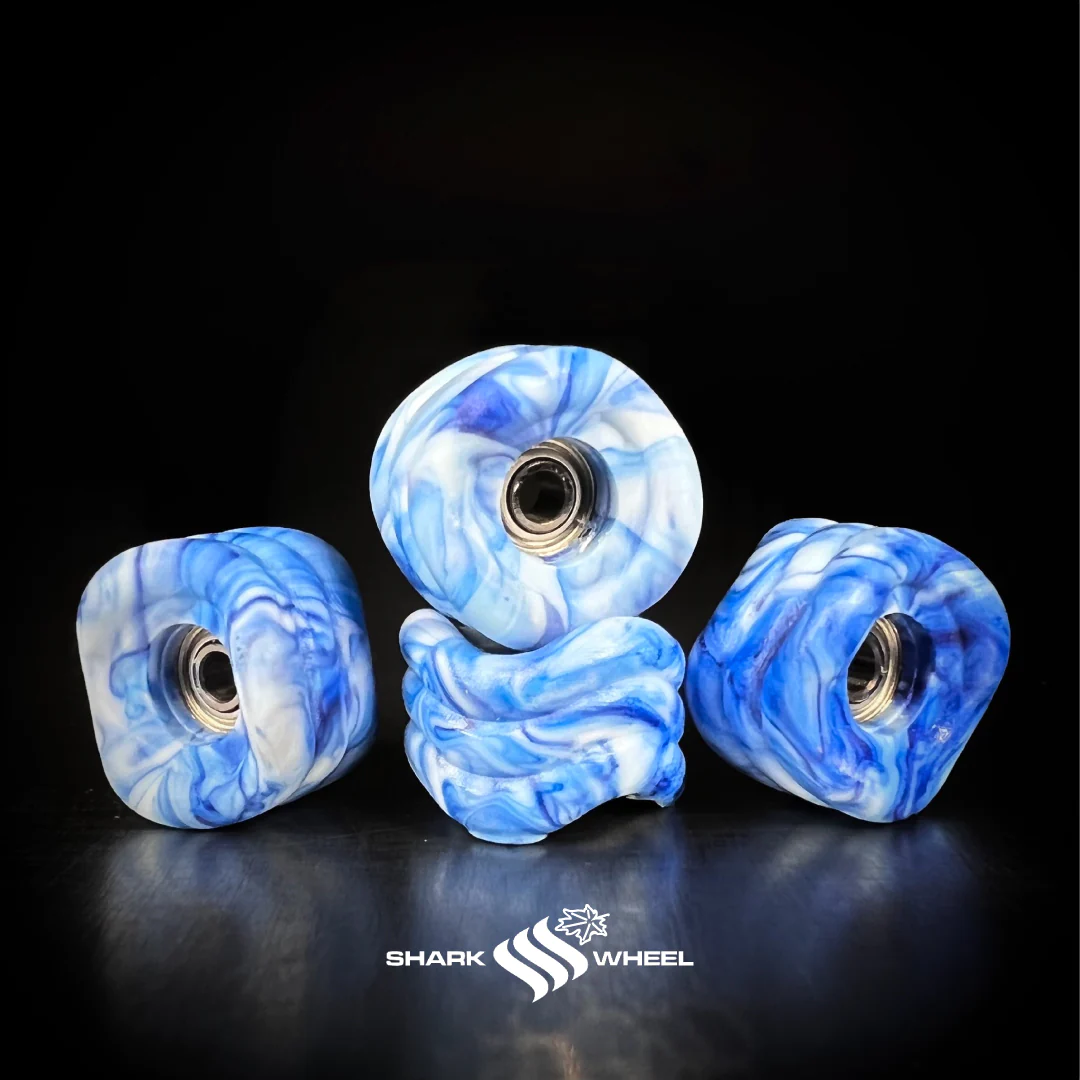 Color:Blue and White Swirl