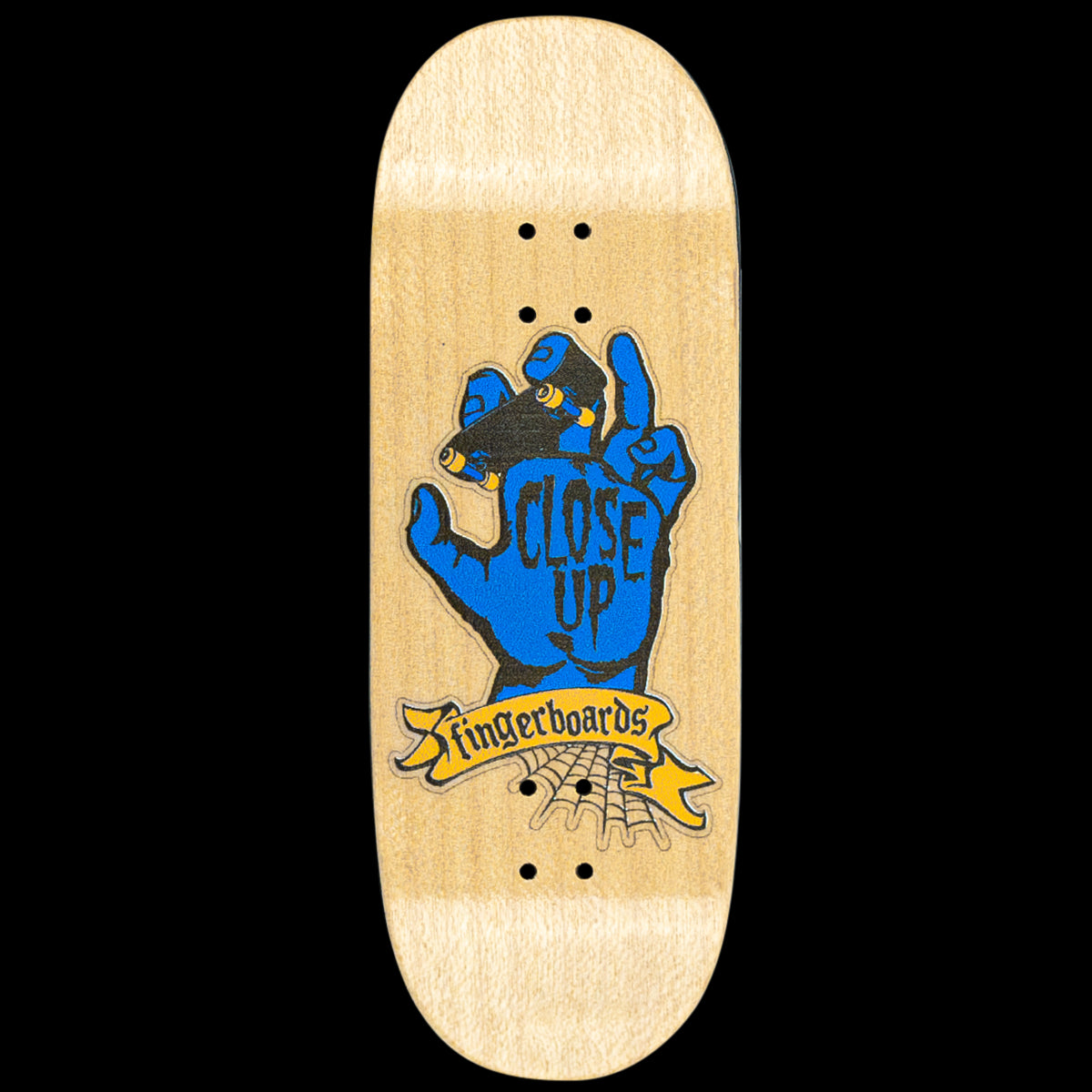 Close Up Fingerboard Deck - Riding Hand