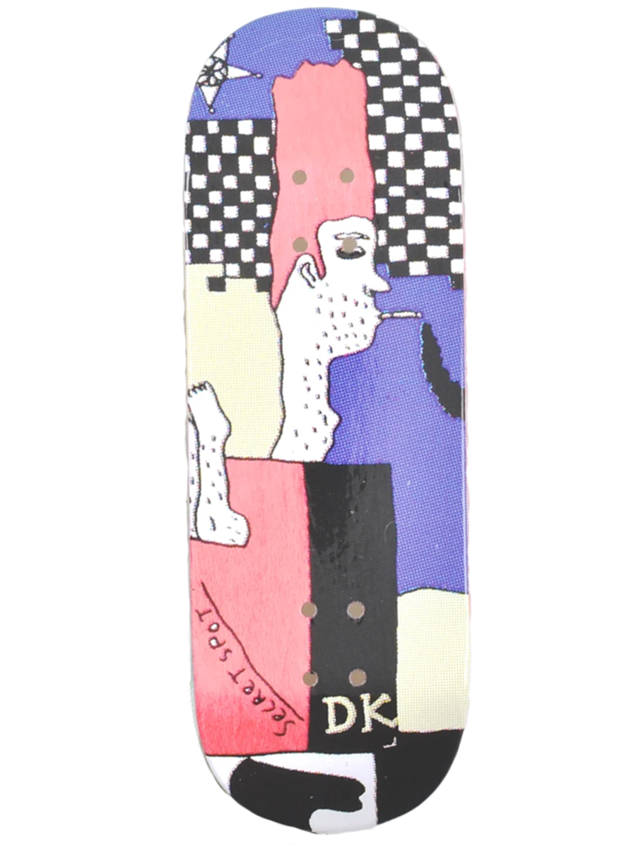 DK Real Wear Fingerboard Deck - Spot Check Pink