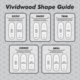 VividWood Fingerboard Deck - Surf