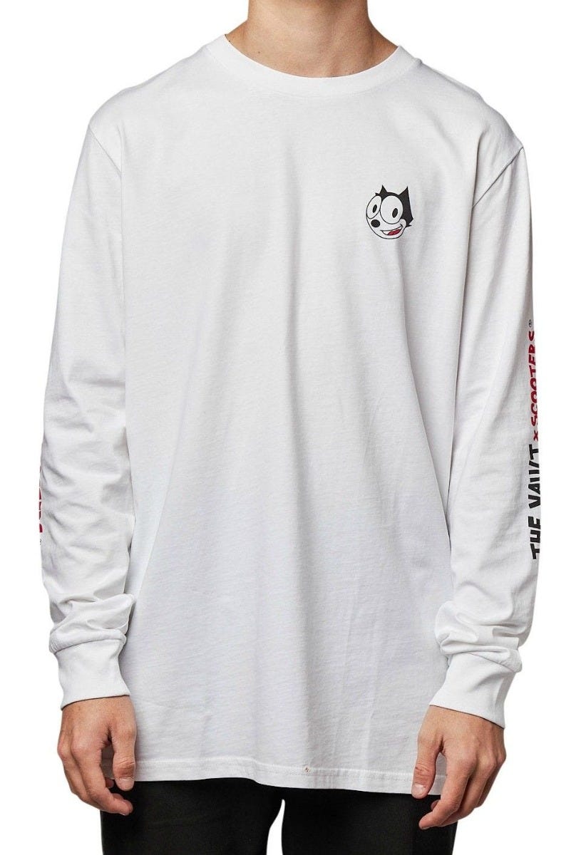 TV Scooter Cats Youth Long Sleeve