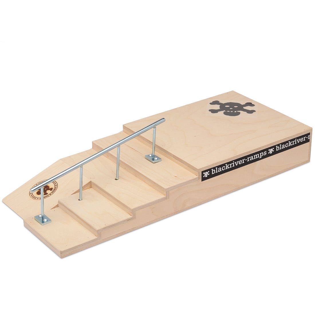 Blackriver Fingerboard Ramps - Stairset With Round Rail
