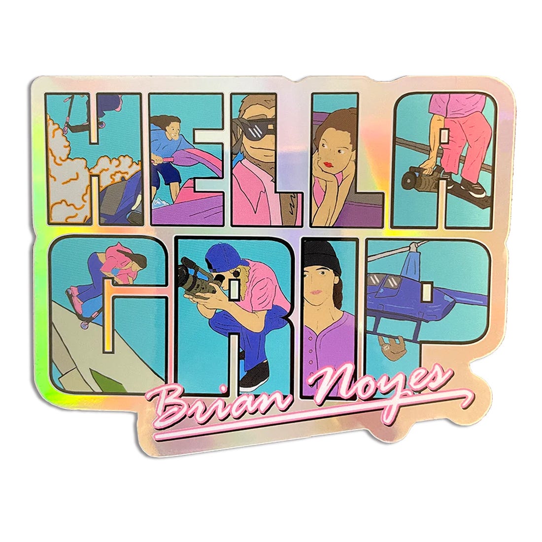 Hella Grip Brian Noyes Signature Sticker